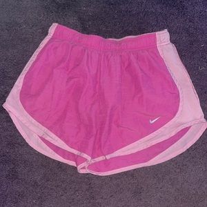 NIKE pink running shorts. Size medium